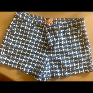 Nautical print Bermuda shorts